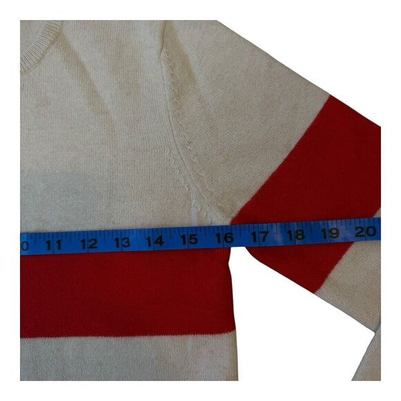 Frances Valentine Sweater Womens Size XS Spencer Crewneck XO Oatmeal Orange - Picture 7 of 16